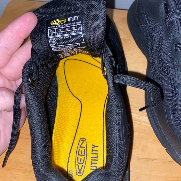 Keen Utility Steel Toe Low Work Shoes Womens 6.5 Black  ASTM F2413-18 - Picture 3 of 4
